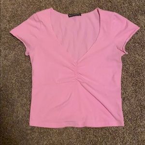 Brandy Melville V-neck crop top